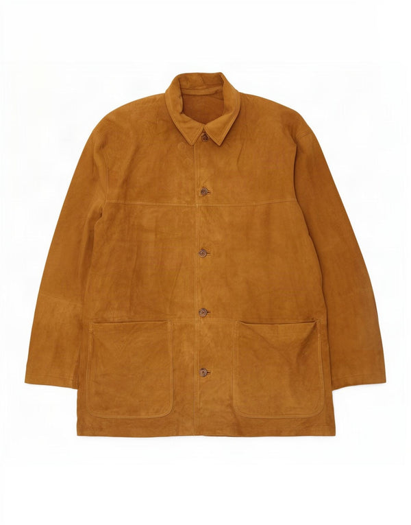 J. C. Twidd Herren Wildledermantel IT 54 2XL Beige Leder