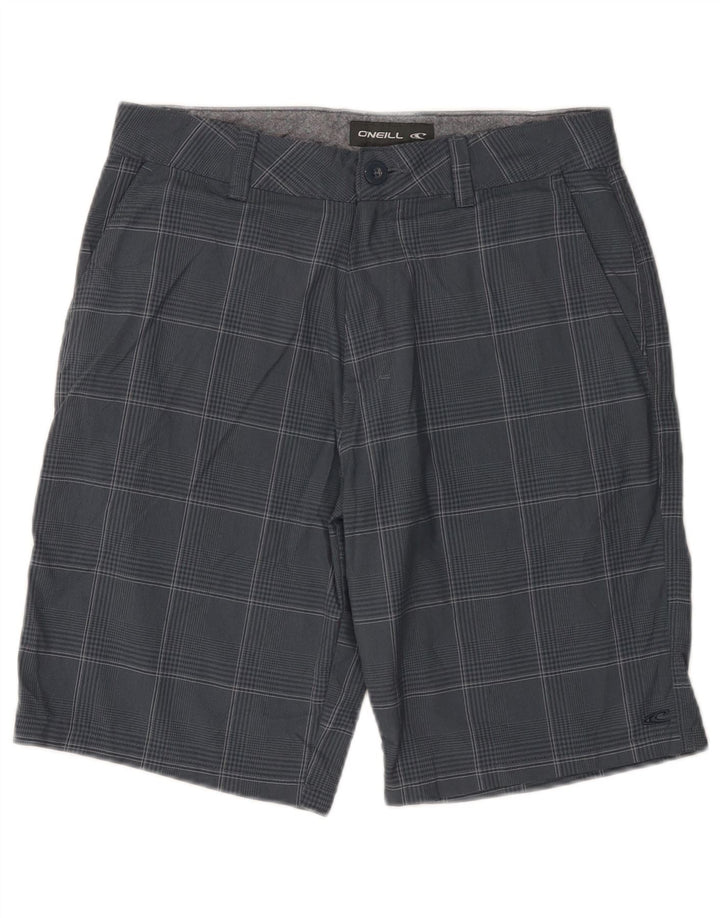 O'Neill Herren-Chino-Shorts W30 Mittelmarineblau kariertes Polyester