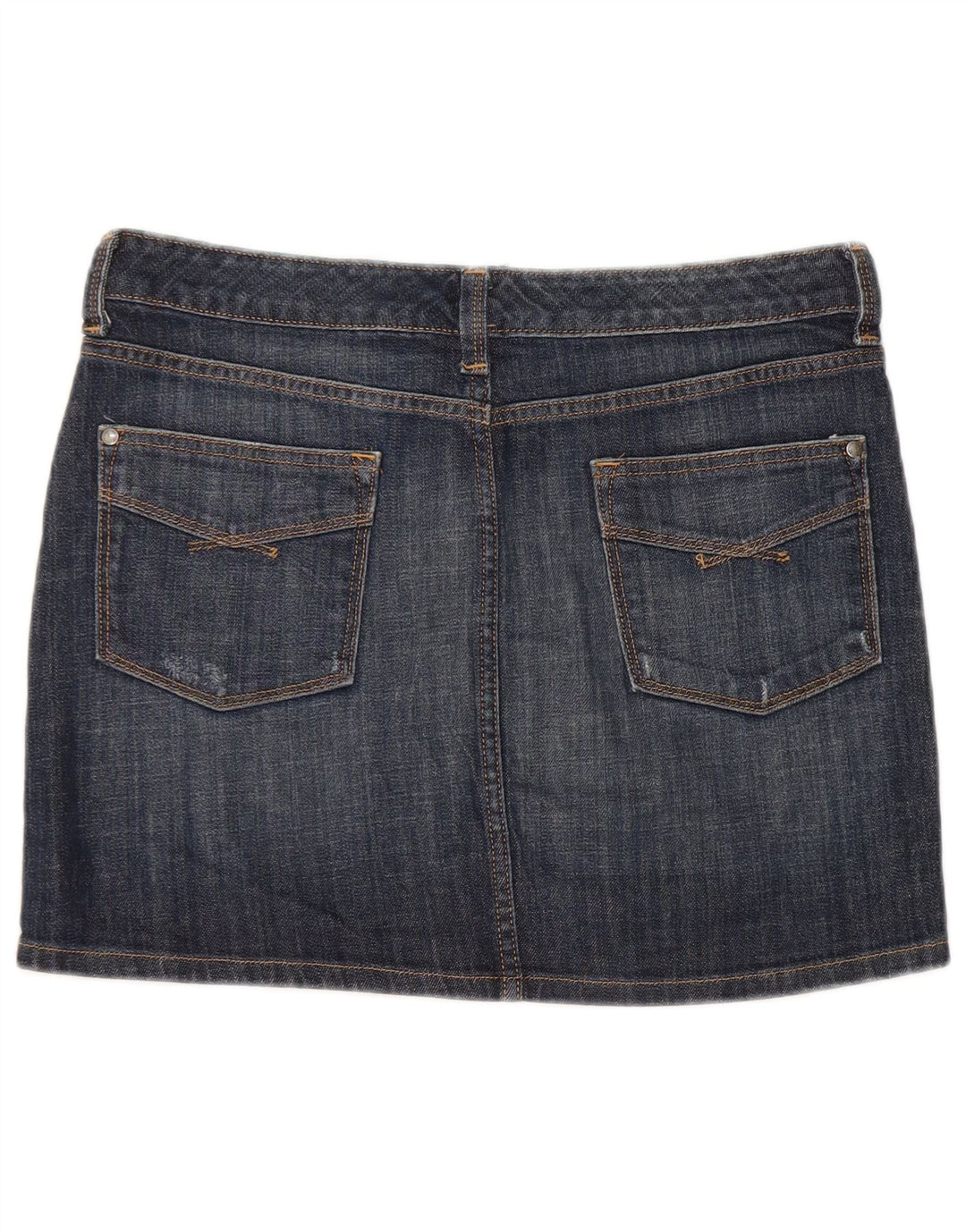 Gap Damen Mini-Jeansrock UK 12 Medium W32 Marineblaue Baumwolle