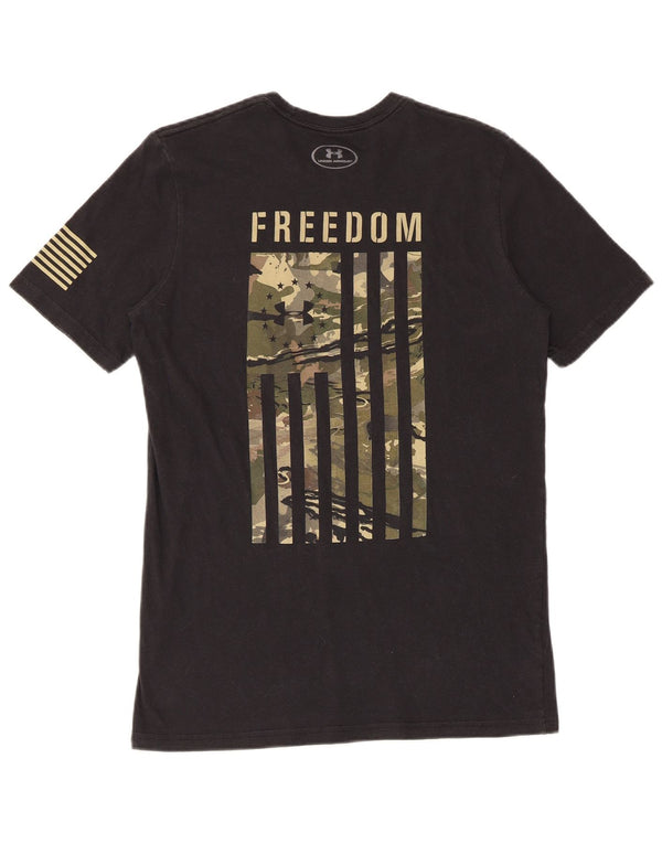 UNDER ARMOUR Herren Heat Gear Graphic T-Shirt Top Small Schwarz