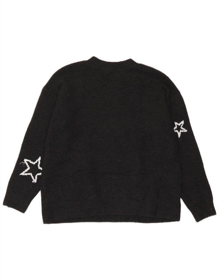 Marks & Spencer Damen-Pullover mit Rundhalsausschnitt, Gr. 14, mittelschwarz