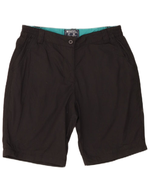 Mountain Warehouse Chino-Shorts für Damen, UK 10, Größe S, W28, Schwarz, Polyester