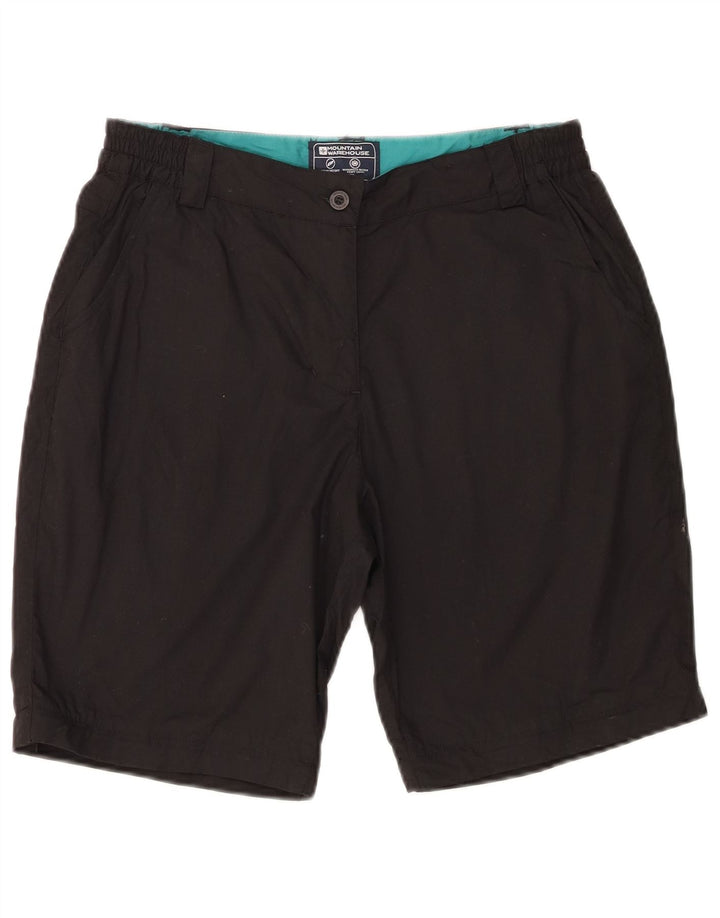 Mountain Warehouse Chino-Shorts für Damen, UK 10, Größe S, W28, Schwarz, Polyester