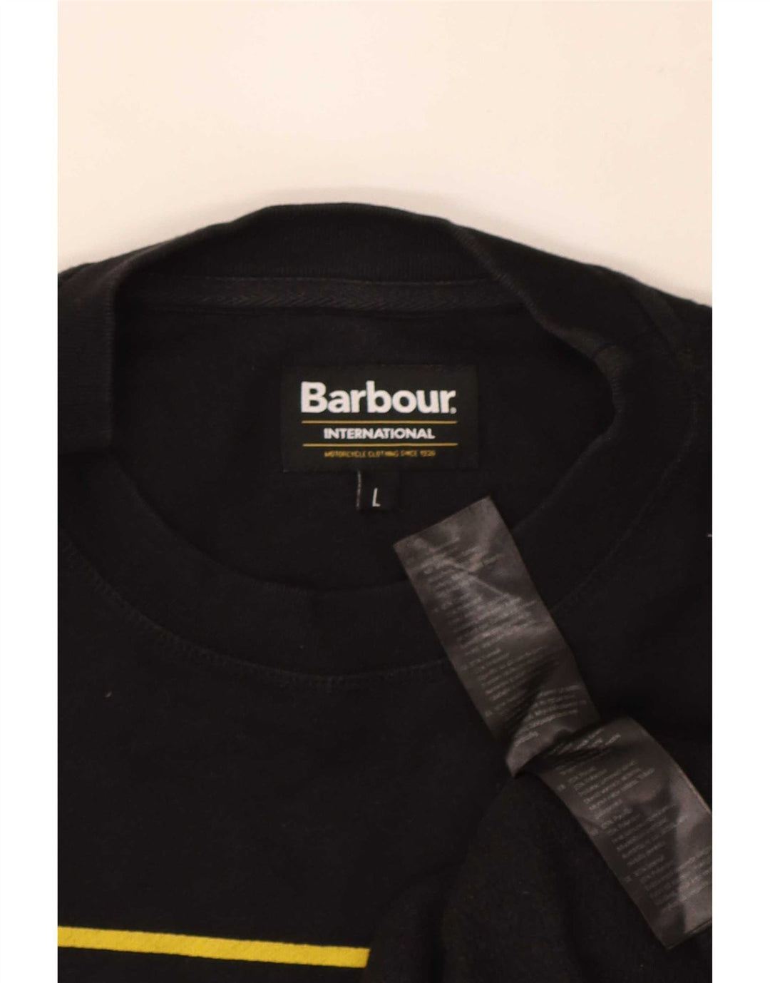 Barbour Herren-Sweatshirt mit Grafik, groß, aus schwarzer Baumwolle