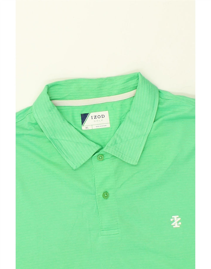 IZOD Mens Golf Polo Shirt XL Green Polyester Vintage Izod and Second-Hand Izod from Messina Hembry 