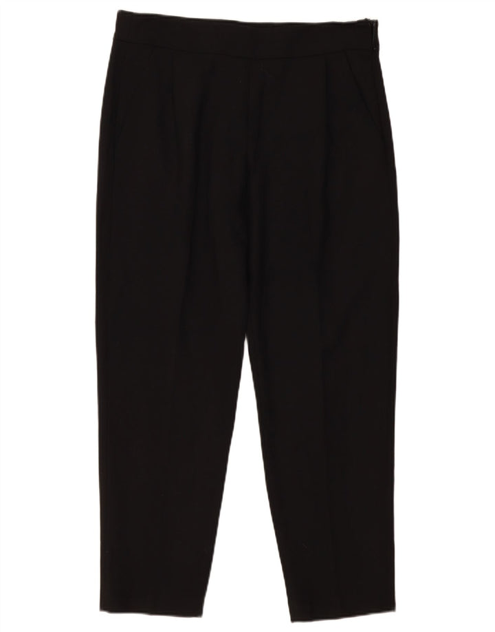 French Connection Kurz geschnittene Damenhose UK 12 Medium W32 L26 Schwarz