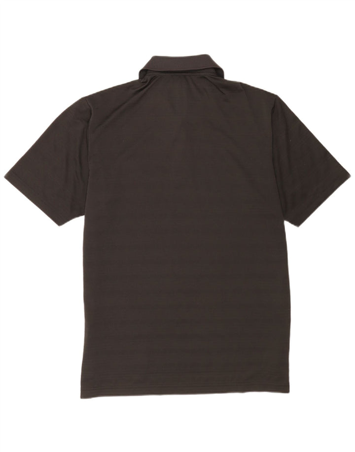 Adidas Herren-Poloshirt, groß, schwarz gestreift, Polyester
