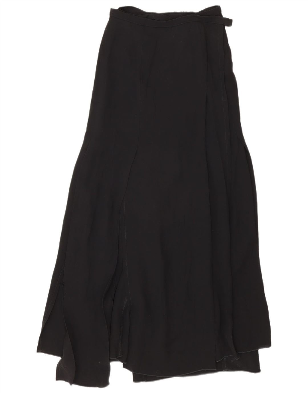 Gianfranco Ferre Damen Maxi-Wickelrock IT 42 Medium W28 Schwarze Viskose