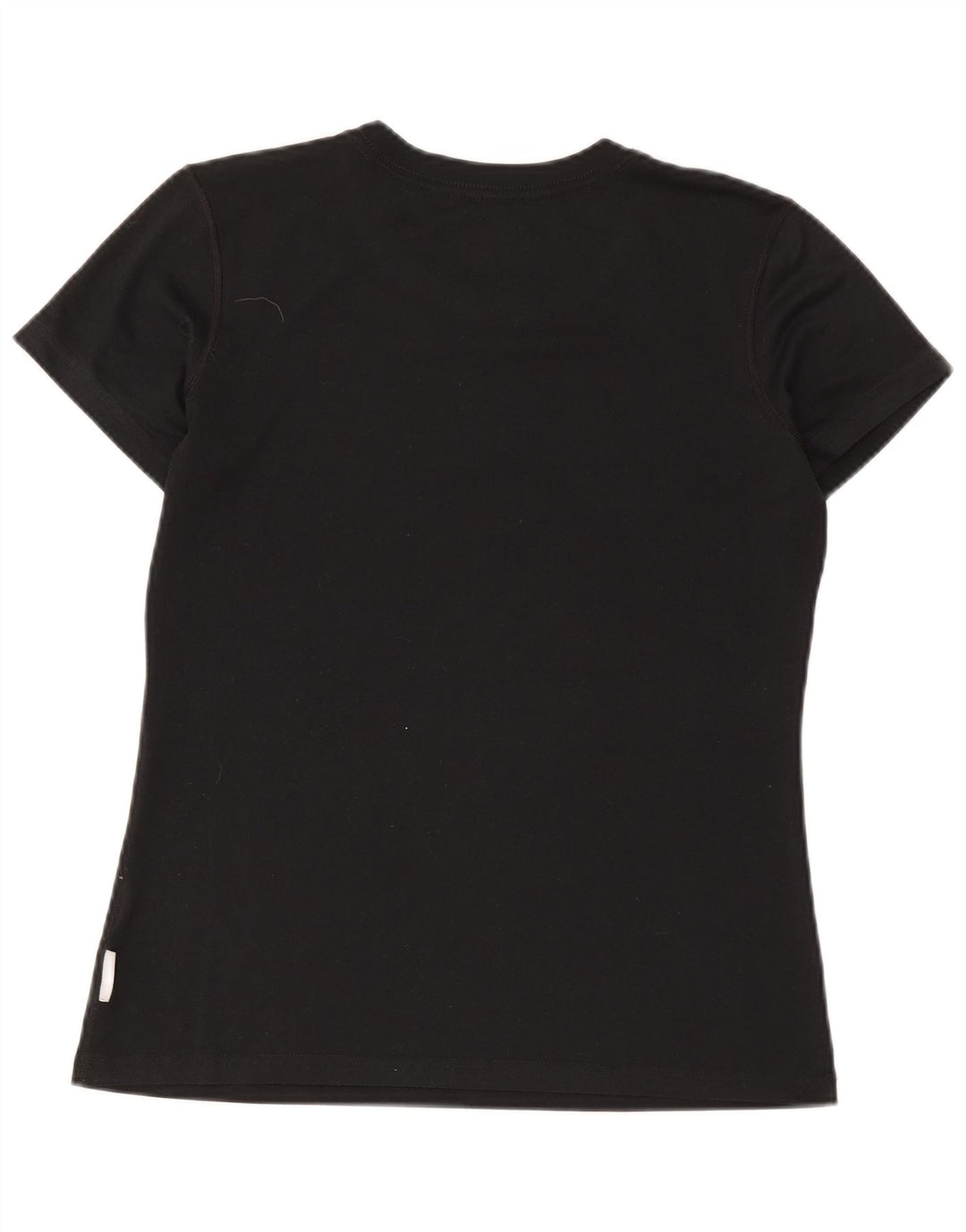 Nike Damen Dri Fit Graphic T-Shirt Top UK 14 Medium Schwarz