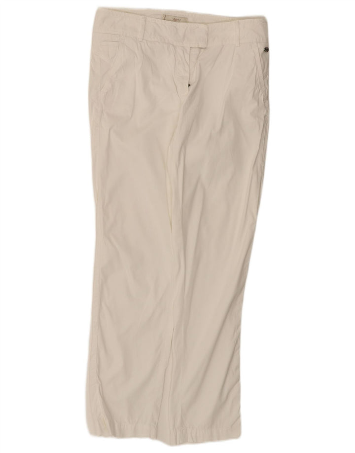 Gerade Anzughose für Damen von Marlboro Classics, W30, L29, weiße Baumwolle