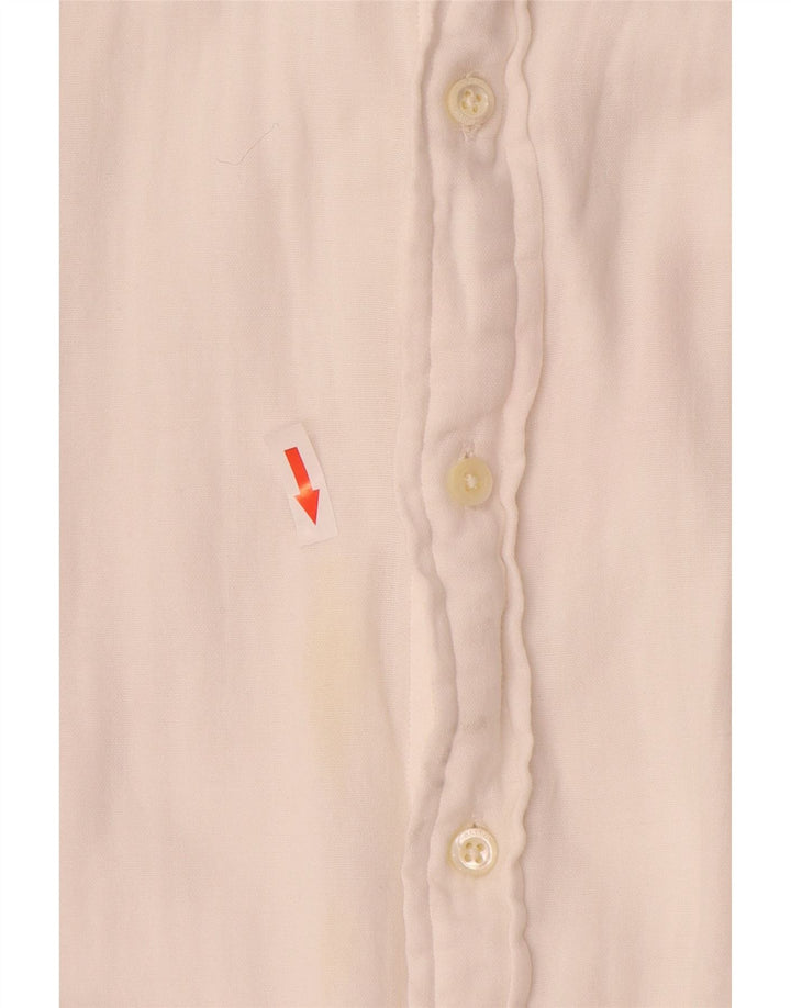Ralph Lauren Herren-Hemd mit individueller Passform, groß, aus weißer Baumwolle