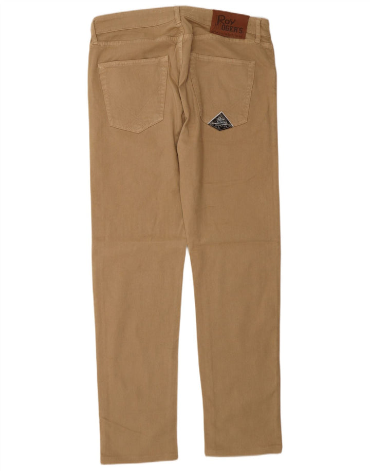 Roy Rogers Herren Straight Jeans W34 L32 Braune Baumwolle