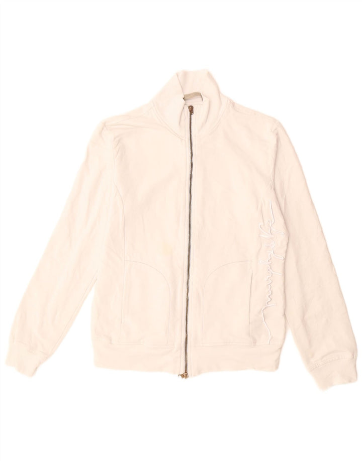 MURPHY & NYE Damen-Trainingsanzugoberteil mit Grafik, UK 10, Größe S, Weiß