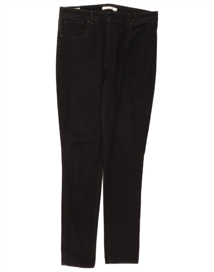 Levi's Damen 721 High Rise Skinny Jeans W32 L30 Schwarz