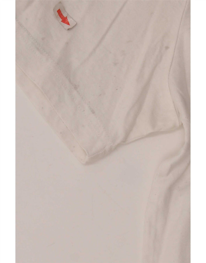 Puma Herren-T-Shirt mit Grafik, groß, aus weißer Baumwolle