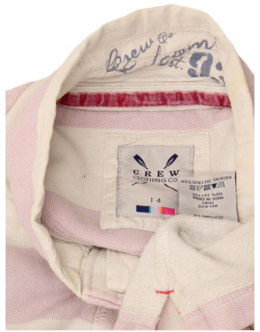 Crew Clothing Damen-Sweatshirt-Pullover, UK-Größe 44, Größe L, cremefarbene Baumwolle