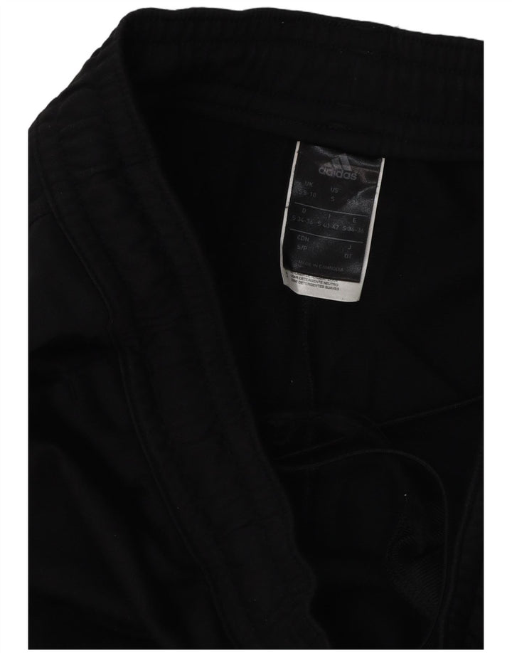 Adidas Damen Trainingshose UK 8/10 Small Schwarz Polyester