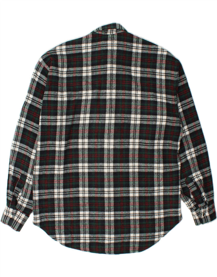 VINTAGE Mens Flannel Shirt Large Green Check Vintage Vintage and Second-Hand Vintage from Messina Hembry 