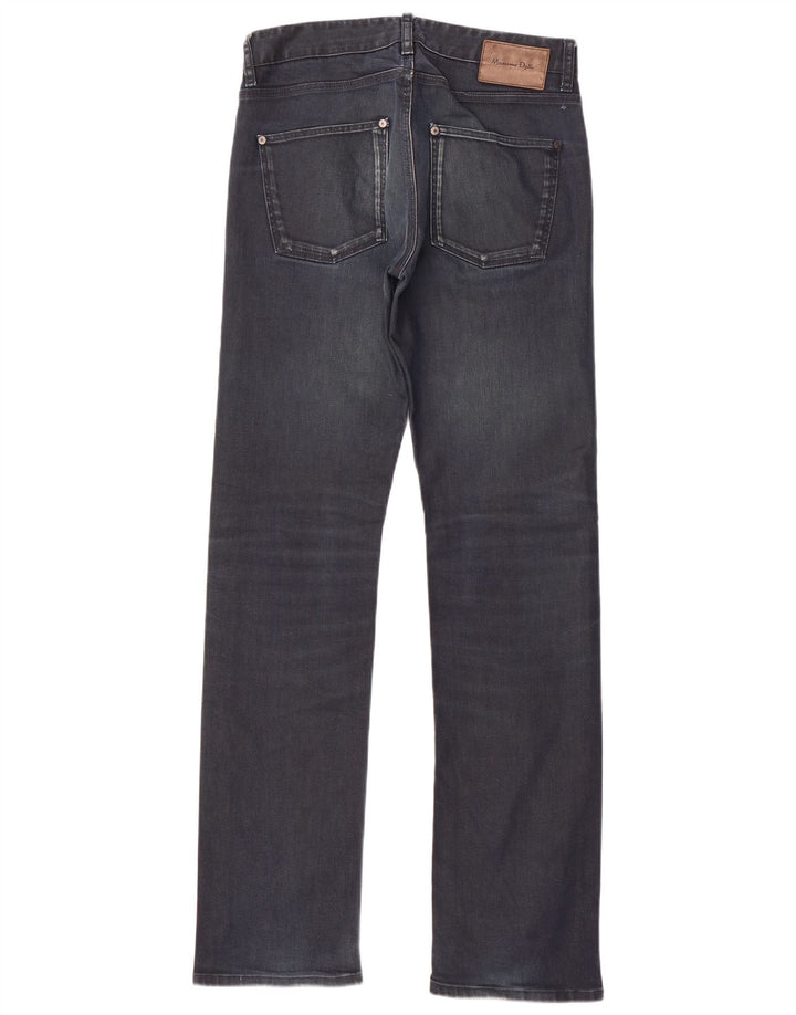 Massimo Dutti Herren Straight Jeans EU 40 Medium W31 L34 Marineblau Baumwolle