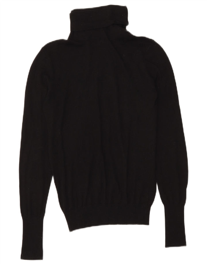 Zara Damen-Pullover mit Rollkragen, Gr. 10, Größe S, Schwarz, Modal