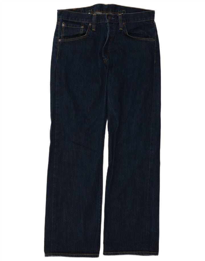 Levi's Herren 542 Flared Jeans W32 L32 Marineblaue Baumwolle