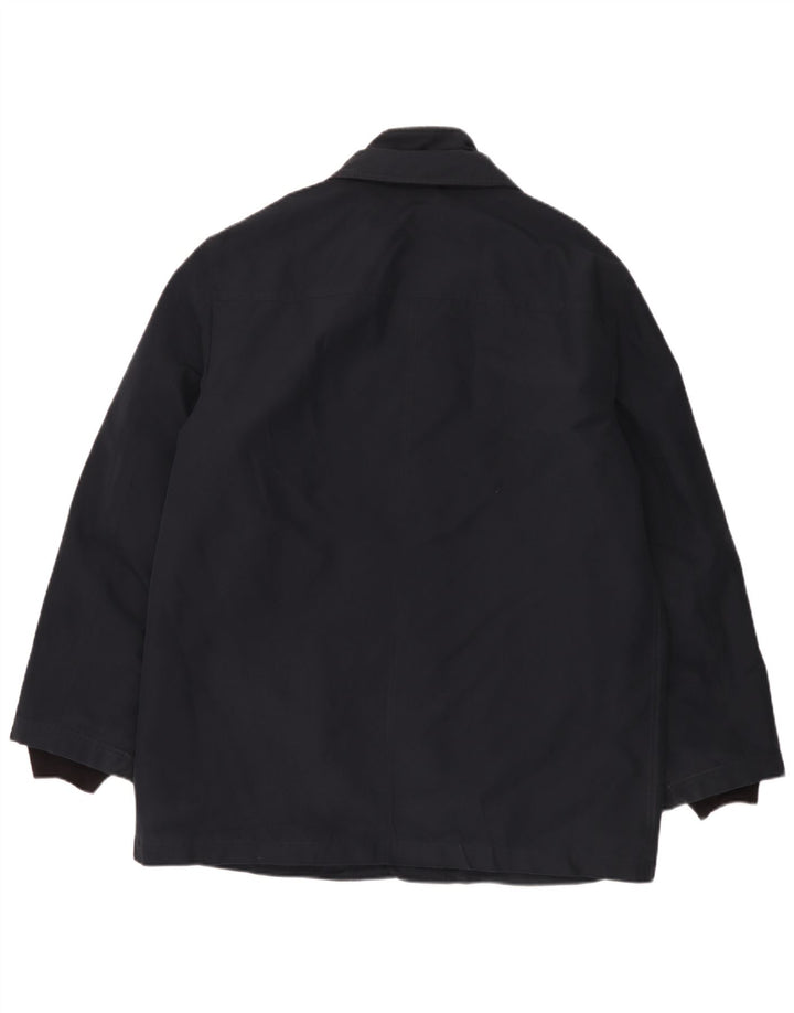 Fay Herren-Windbreaker-Mantel, UK 42, XL, Marineblau, Polyester