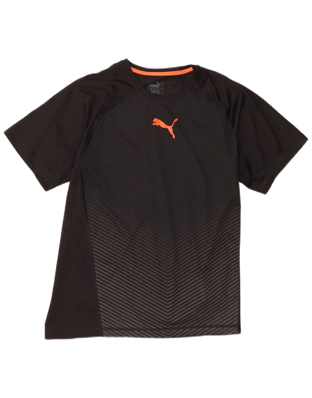 Puma Herren T-Shirt Top Large Schwarz Colourblock Polyester