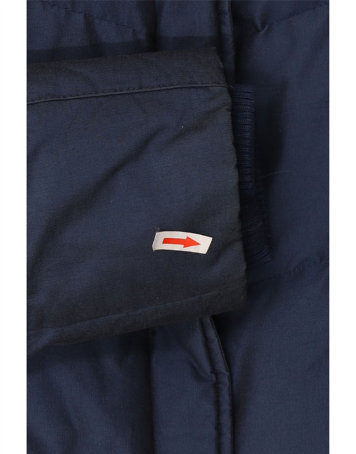 Woolrich Damen Wattierte Jacke UK 16 Large Marineblau Baumwolle