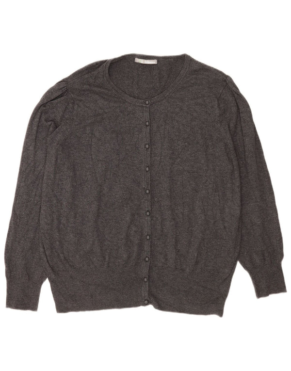 Marks & Spencer Damen-Cardigan-Pullover UK 22 3XL Graue Viskose