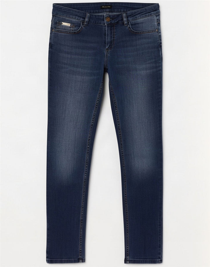 Massimo Dutti Damen Slim Jeans EU 40 Mittel W30 L31 Blau