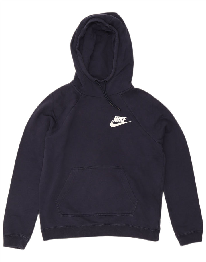 NIKE Herren-Kapuzenpullover, klein, marineblau, Baumwolle