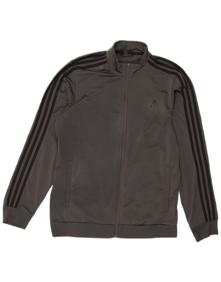 Adidas Herren Primegreen Trainingsanzug Top Jacke Large Grau Polyester