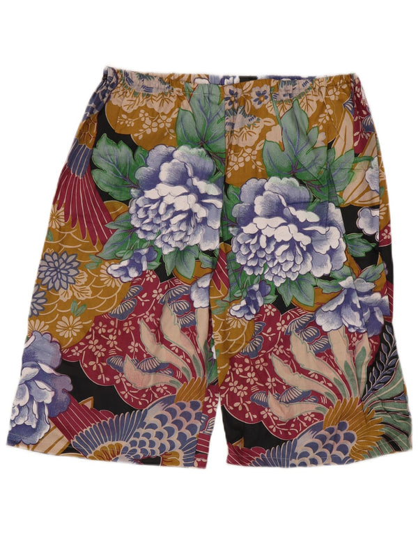 Vintage Damen Casual Shorts W32 Medium Mehrfarbig geblümt
