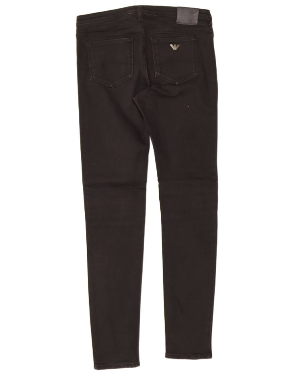 Armani Damen Skinny Jeans W28 L30 Schwarze Baumwolle