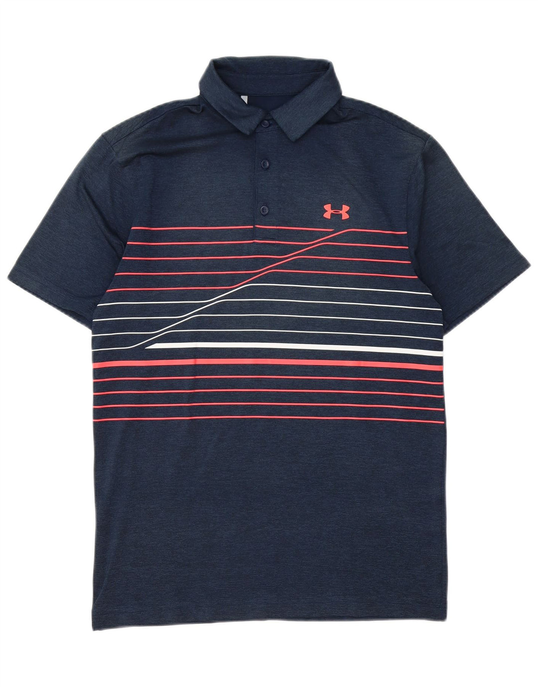 Under Armour Herren Poloshirt Small Marineblau gestreift