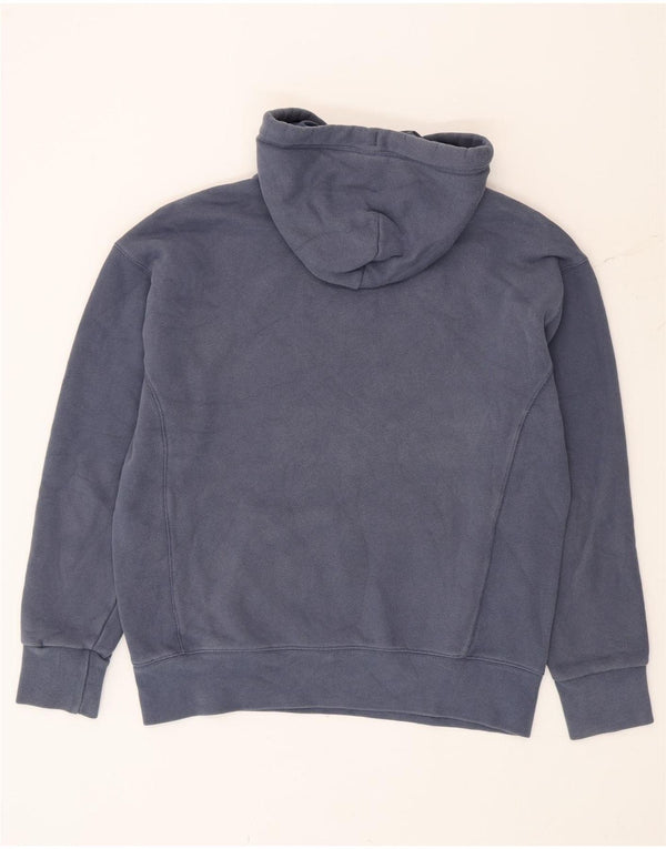 Hollister Herren-Kapuzenpullover mit entspannter Passform, mittelmarineblaue Baumwolle