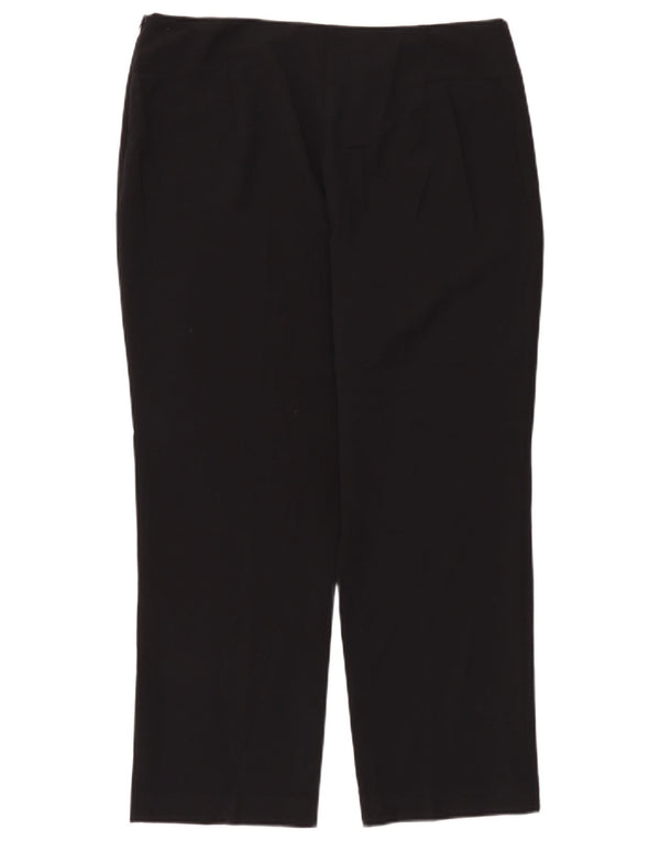Marks & Spencer Damen Gerade Freizeithose UK 16 Large W36 L28 Schwarz