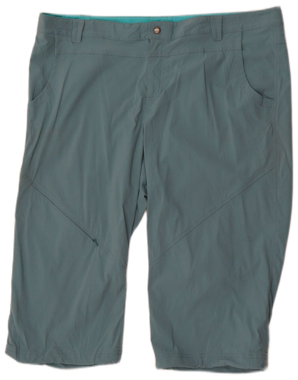 Eddie Bauer Damen Petite Bermuda Casual Shorts US 18 2XL W40 L17 Blau