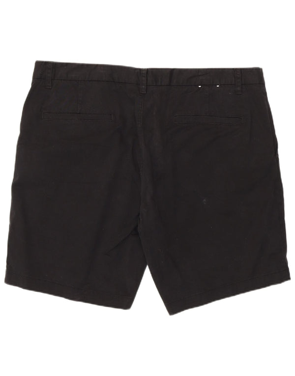 French Connection Herren-Chinoshorts W38 XL aus schwarzer Baumwolle