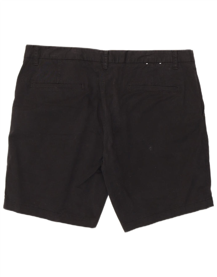 French Connection Herren-Chinoshorts W38 XL aus schwarzer Baumwolle