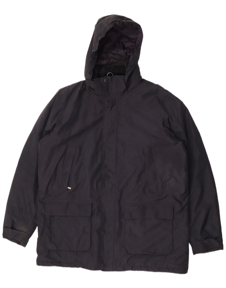 Barbour Herren-Windbreaker-Mantel mit Kapuze, UK 44 2XL, Marineblau, Polyester