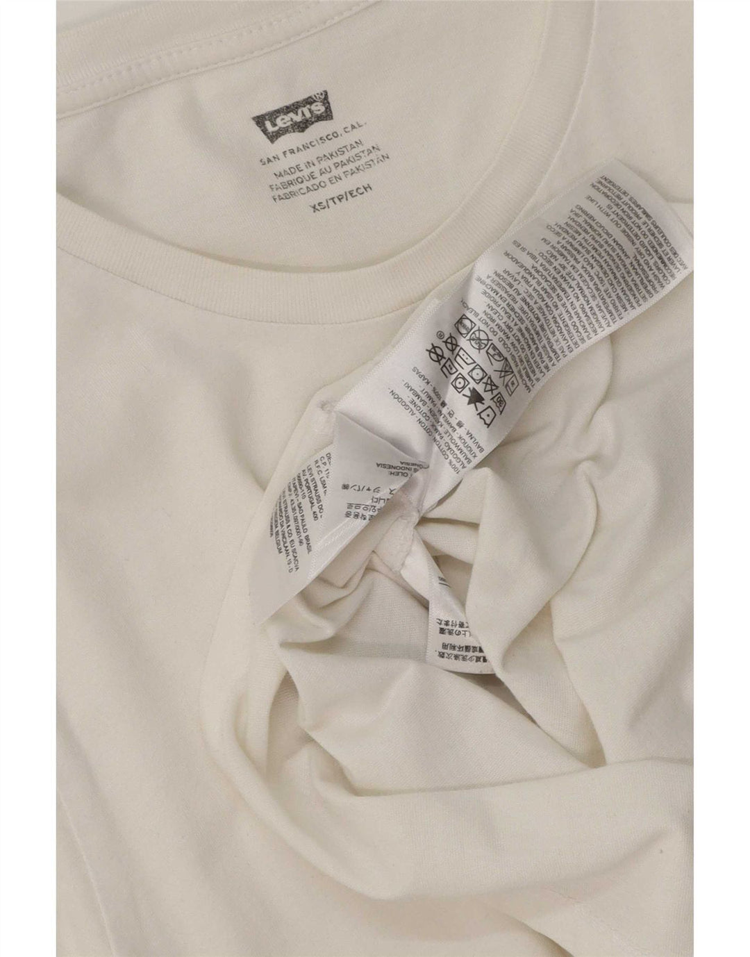 Levi's Herren T-Shirt mit Grafik, XS, Weiß