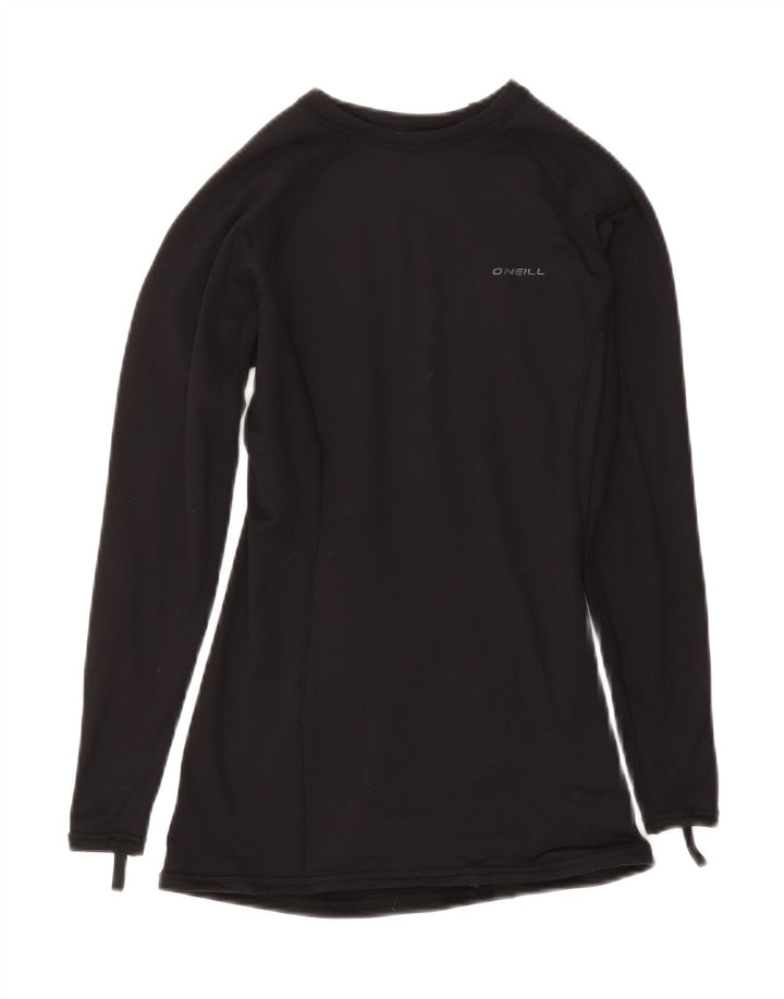 O'Neill Womens Performance Fit Top Langarm UK 14 Large Schwarzes Nylon
