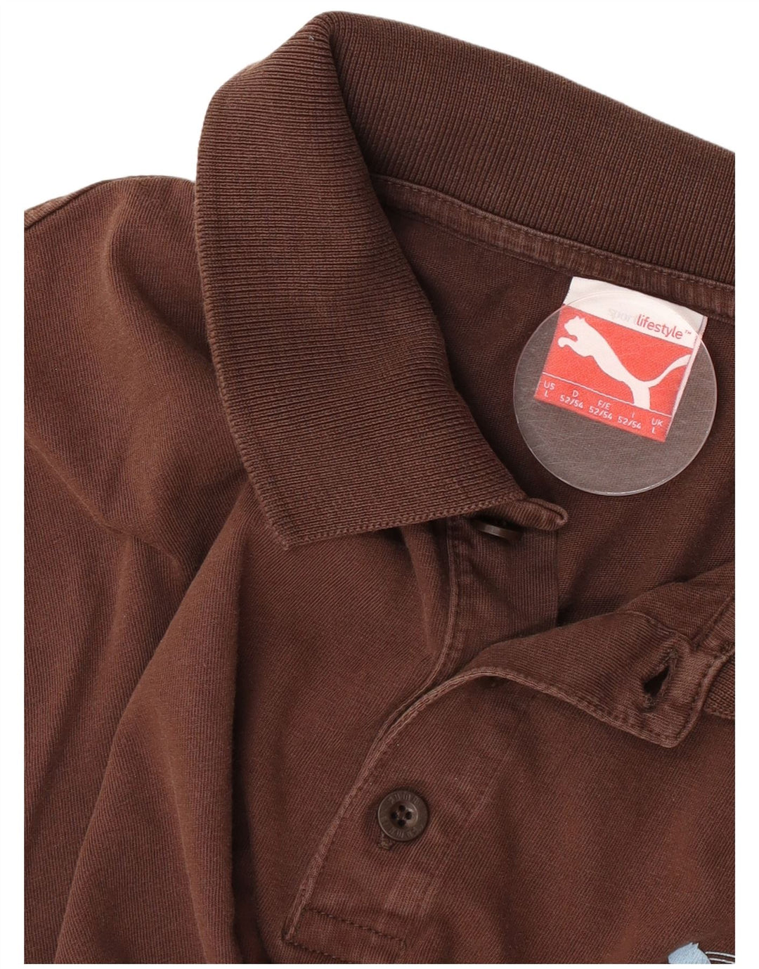 Puma Herren Poloshirt Large Braun