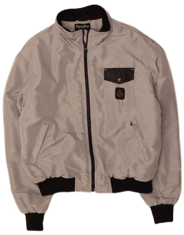 Refrigiwear Herren Cruz Bomberjacke UK 42 XL Grau Polyester