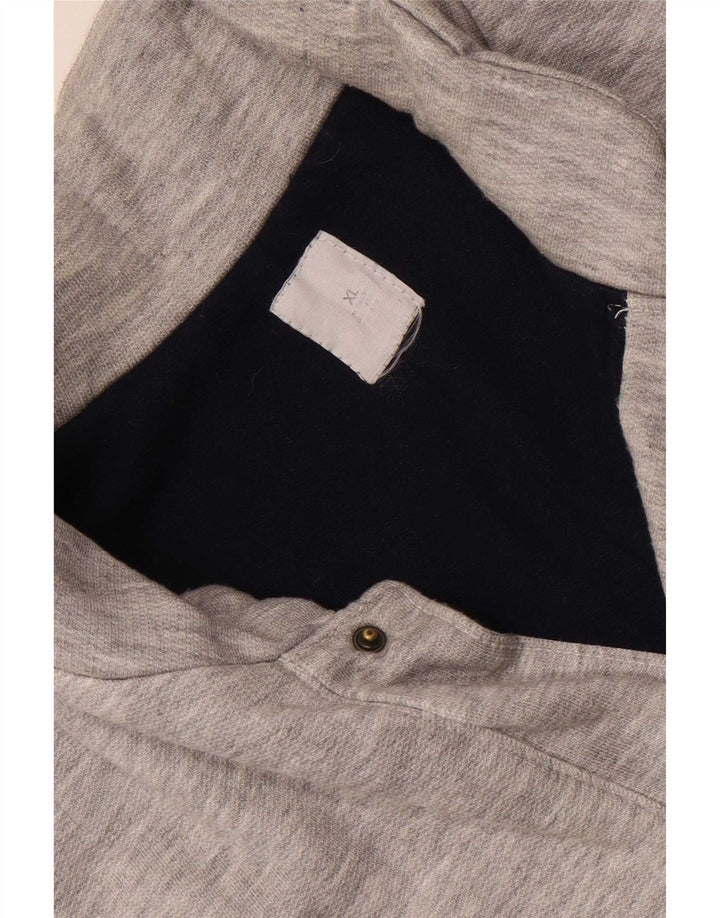 Vintage Herren ärmellose Trainingsjacke XL grau meliert