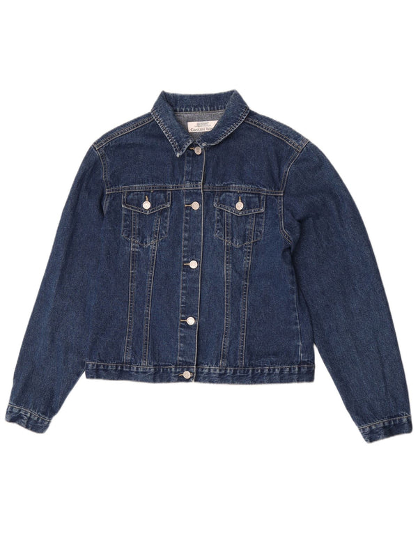 St. Bernard Damen Jeansjacke UK 16 Große blaue Baumwolle