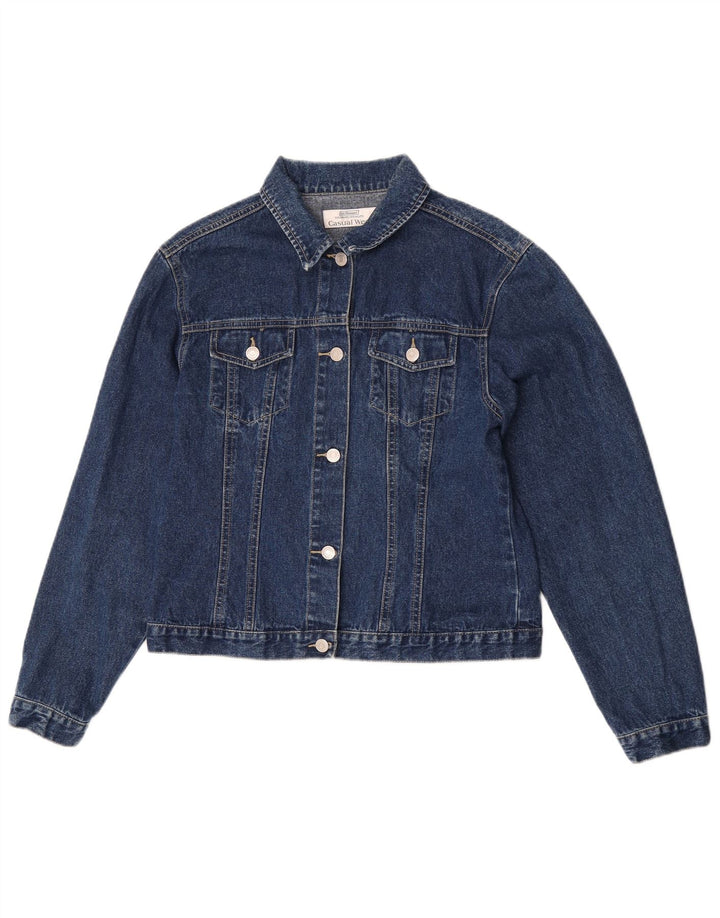 St. Bernard Damen Jeansjacke UK 16 Große blaue Baumwolle