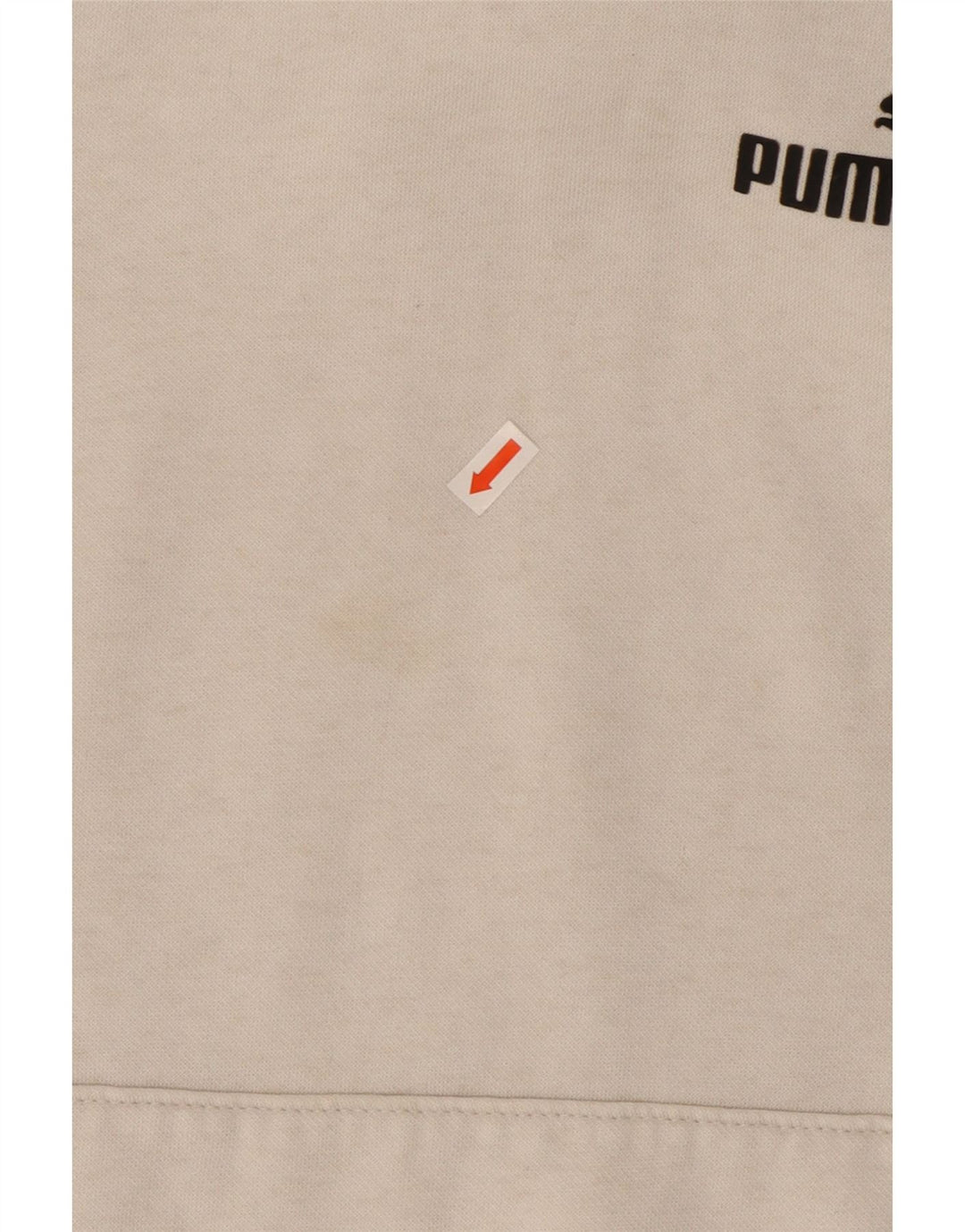 Puma Damen Kapuzenpullover UK 12 Mittelweißes Polyester