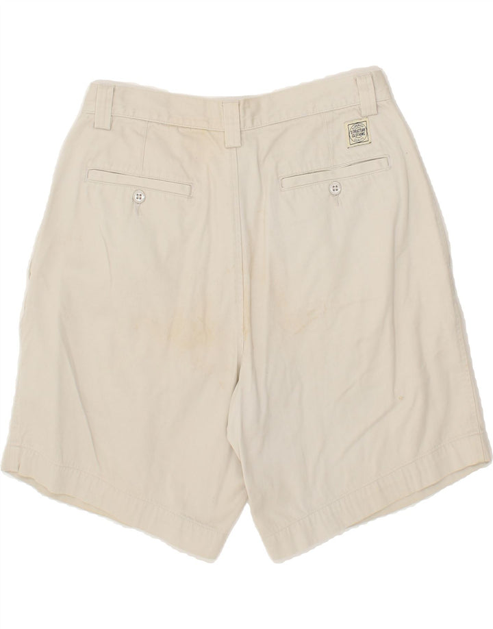 VINTAGE Mens Casual Shorts W33 Medium Beige Cotton Vintage Vintage and Second-Hand Vintage from Messina Hembry 